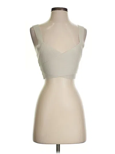 Pre-owned Babaton Sleeveless Top Tan Sweetheart Neckline Tops