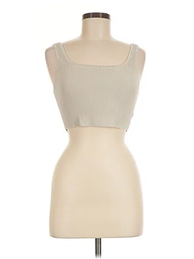 Pre-owned Babaton Sleeveless Top Tan Sweetheart Neckline Tops