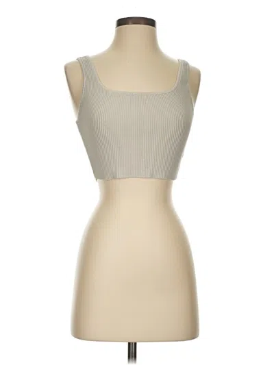 Pre-owned Babaton Sleeveless Top Tan Sweetheart Neckline Tops