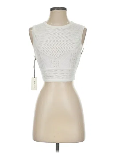 Babaton Sleeveless Top White Boatneck Tops