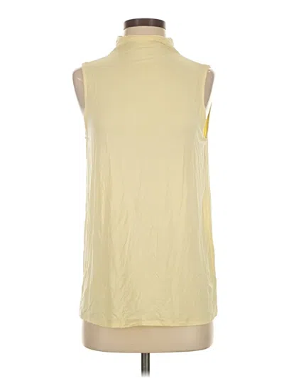 Pre-owned Babaton Sleeveless Top Yellow High Neck Tops