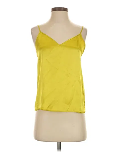 Pre-owned Babaton Sleeveless Top Yellow Scoop Neck Tops