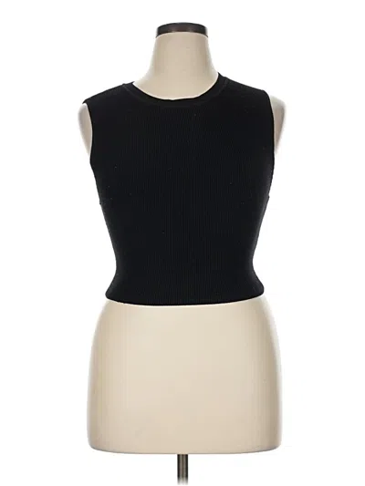 Pre-owned Babaton Sleeveless T-shirt In Black