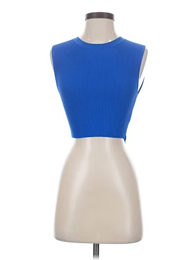 Pre-owned Babaton Sleeveless T-shirt In Blue