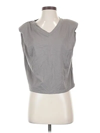 Pre-owned Babaton Sleeveless T-shirt In Gray