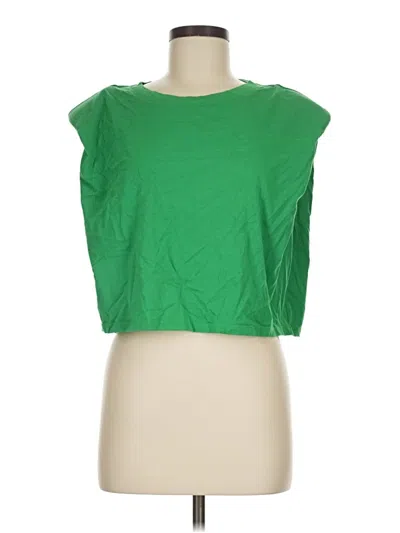 Pre-owned Babaton Sleeveless T-shirt In Green