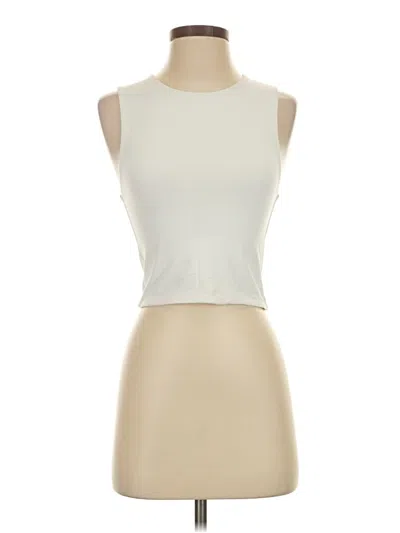 Pre-owned Babaton Sleeveless T-shirt In Ivory
