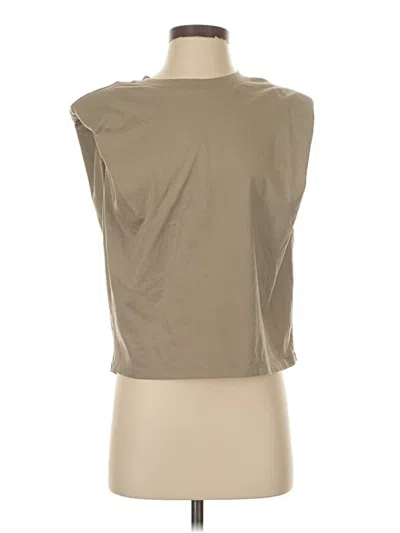 Pre-owned Babaton Sleeveless T-shirt In Tan