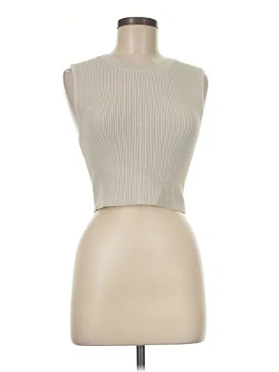 Pre-owned Babaton Sleeveless T-shirt In Tan