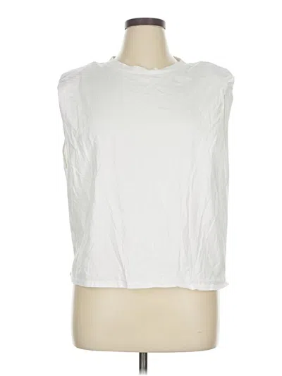 Pre-owned Babaton Sleeveless T-shirt In White