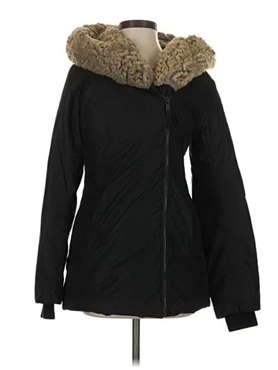 Pre-owned Babaton Snow Jacket In Black