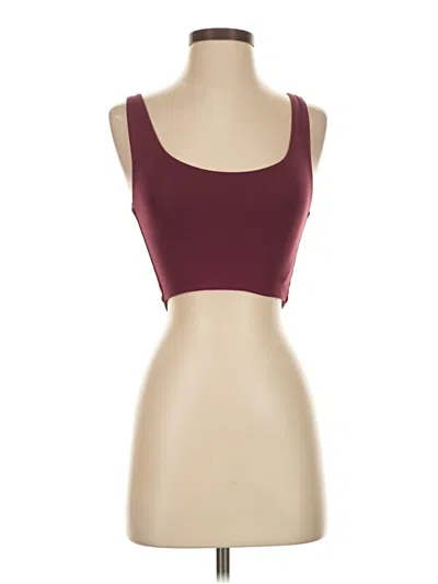 Pre-owned Babaton Sports Bra In Burgundy