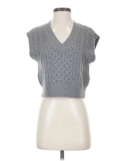 Pre-owned Babaton Sweater Vest In Gray