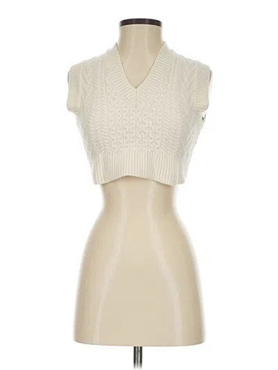 Pre-owned Babaton Sweater Vest In Ivory