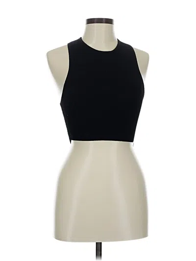 Pre-owned Babaton Tank Top Black Halter Neckline Tops