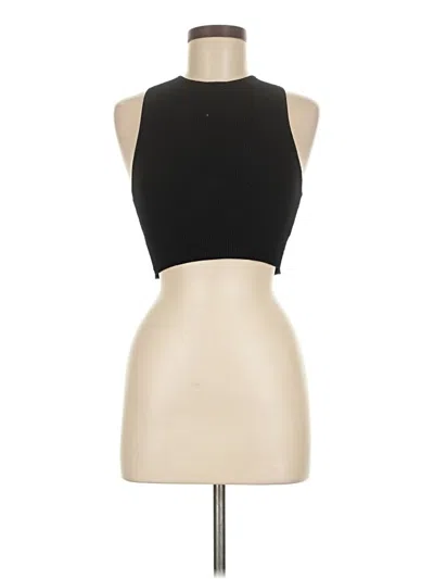 Pre-owned Babaton Tank Top Black Halter Neckline Tops