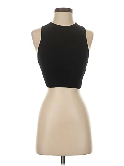 Pre-owned Babaton Tank Top Black Halter Neckline Tops