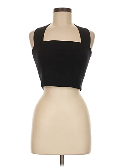 Pre-owned Babaton Tank Top Black Halter Neckline Tops