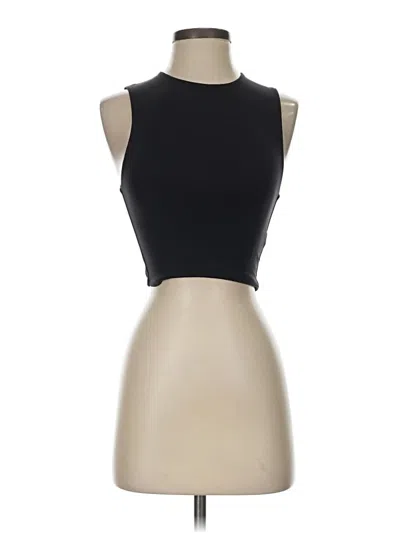 Pre-owned Babaton Tank Top Black Halter Neckline Tops