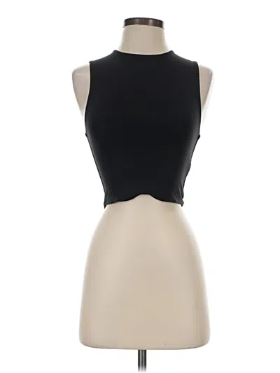 Pre-owned Babaton Tank Top Black Halter Neckline Tops