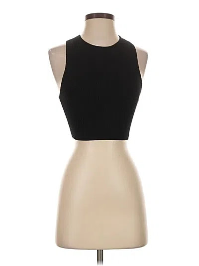 Pre-owned Babaton Tank Top Black Halter Neckline Tops
