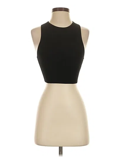 Pre-owned Babaton Tank Top Black Halter Neckline Tops
