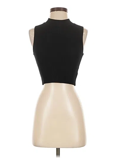 Pre-owned Babaton Tank Top Black Halter Neckline Tops