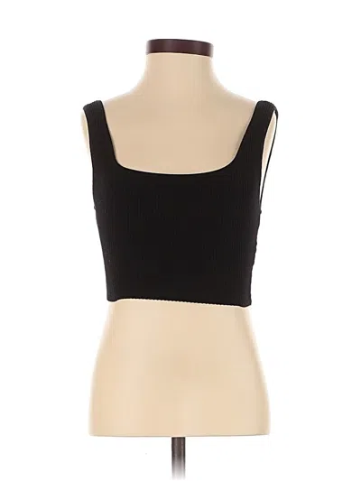 Pre-owned Babaton Tank Top Black Square Neckline Tops