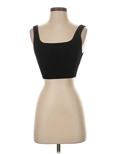 Pre-owned Babaton Tank Top Black Square Neckline Tops