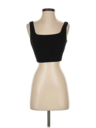Pre-owned Babaton Tank Top Black Strapless Neckline Tops