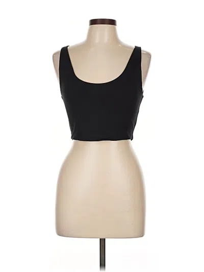 Pre-owned Babaton Tank Top Black Strapless Neckline Tops