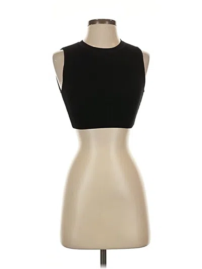 Pre-owned Babaton Tank Top Black Strapless Neckline Tops