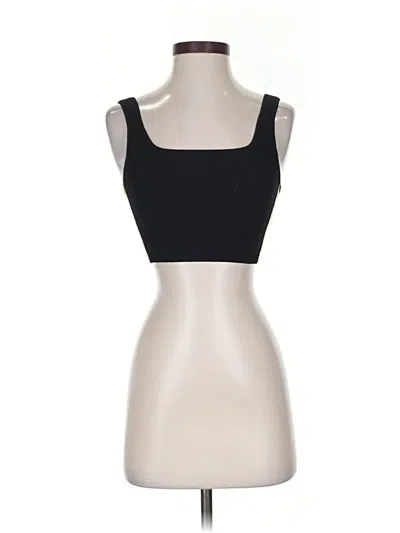 Pre-owned Babaton Tank Top Black Strapless Neckline Tops