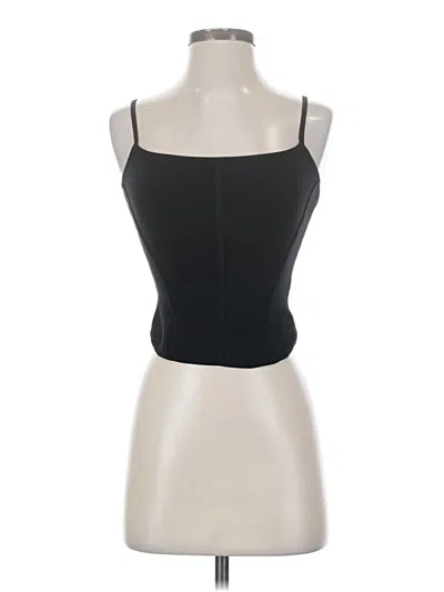 Pre-owned Babaton Tank Top Black Strapless Neckline Tops