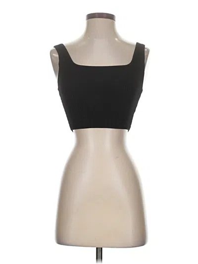 Pre-owned Babaton Tank Top Black Strapless Neckline Tops