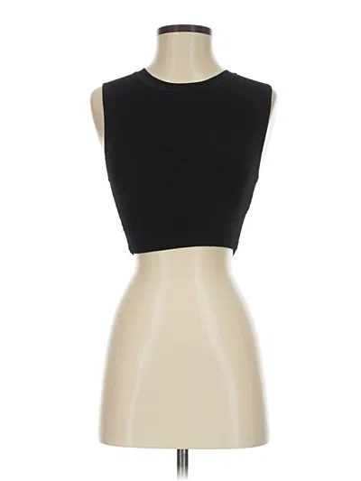 Pre-owned Babaton Tank Top Black Strapless Neckline Tops