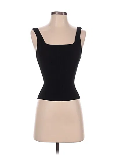 Pre-owned Babaton Tank Top Black Strapless Neckline Tops