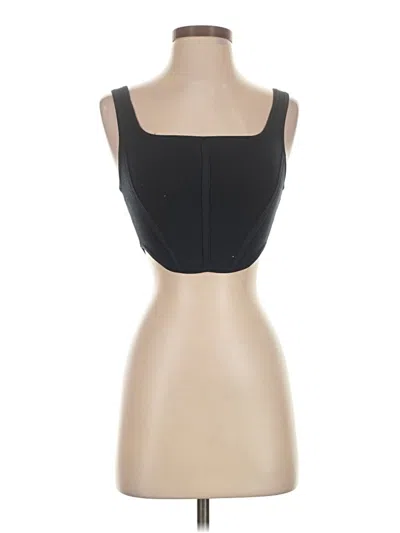 Pre-owned Babaton Tank Top Black Strapless Neckline Tops