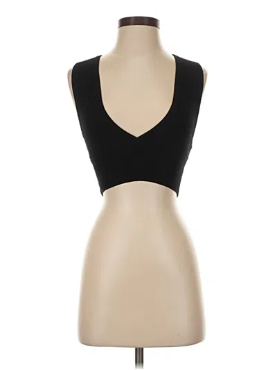 Pre-owned Babaton Tank Top Black Strapless Neckline Tops