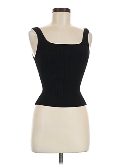 Pre-owned Babaton Tank Top Black Strapless Neckline Tops