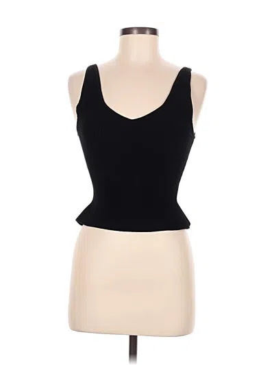 Pre-owned Babaton Tank Top Black Strapless Neckline Tops