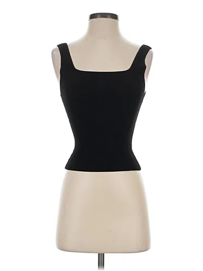 Pre-owned Babaton Tank Top Black Strapless Neckline Tops