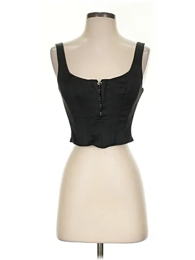 Pre-owned Babaton Tank Top Black Strapless Neckline Tops