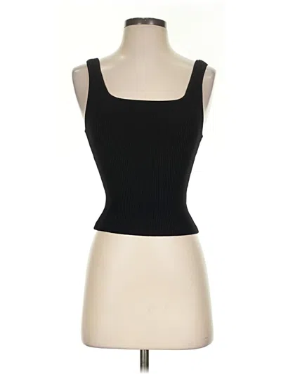 Pre-owned Babaton Tank Top Black Strapless Neckline Tops