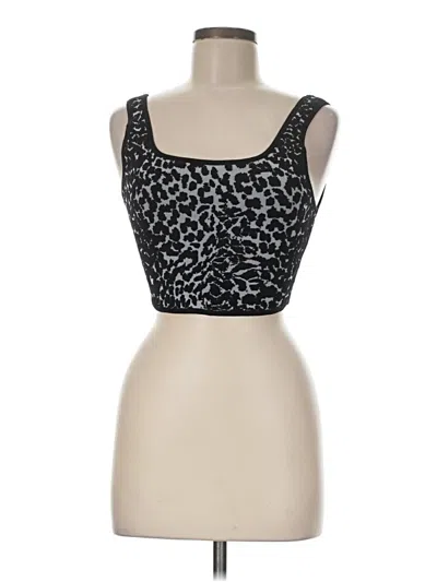 Pre-owned Babaton Tank Top Black Strapless Neckline Tops