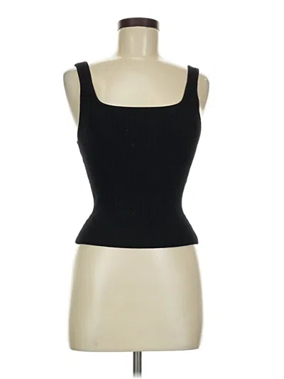 Pre-owned Babaton Tank Top Black Strapless Neckline Tops