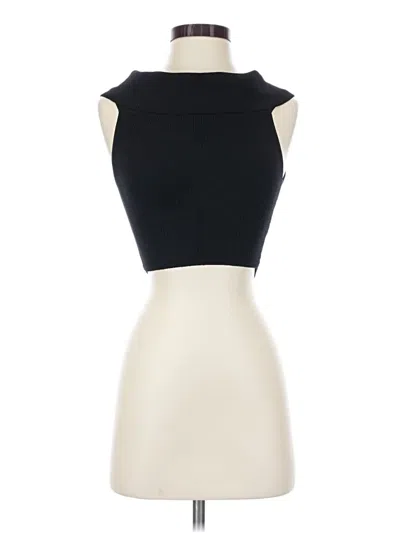 Pre-owned Babaton Tank Top Black Strapless Neckline Tops