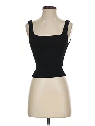 Pre-owned Babaton Tank Top Black Strapless Neckline Tops