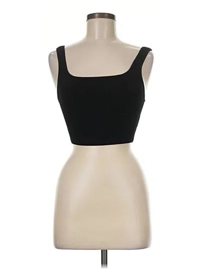 Pre-owned Babaton Tank Top Black Strapless Neckline Tops