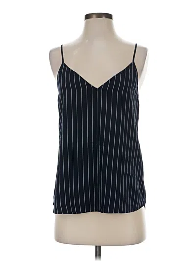 Pre-owned Babaton Tank Top Blue Halter Neckline Tops